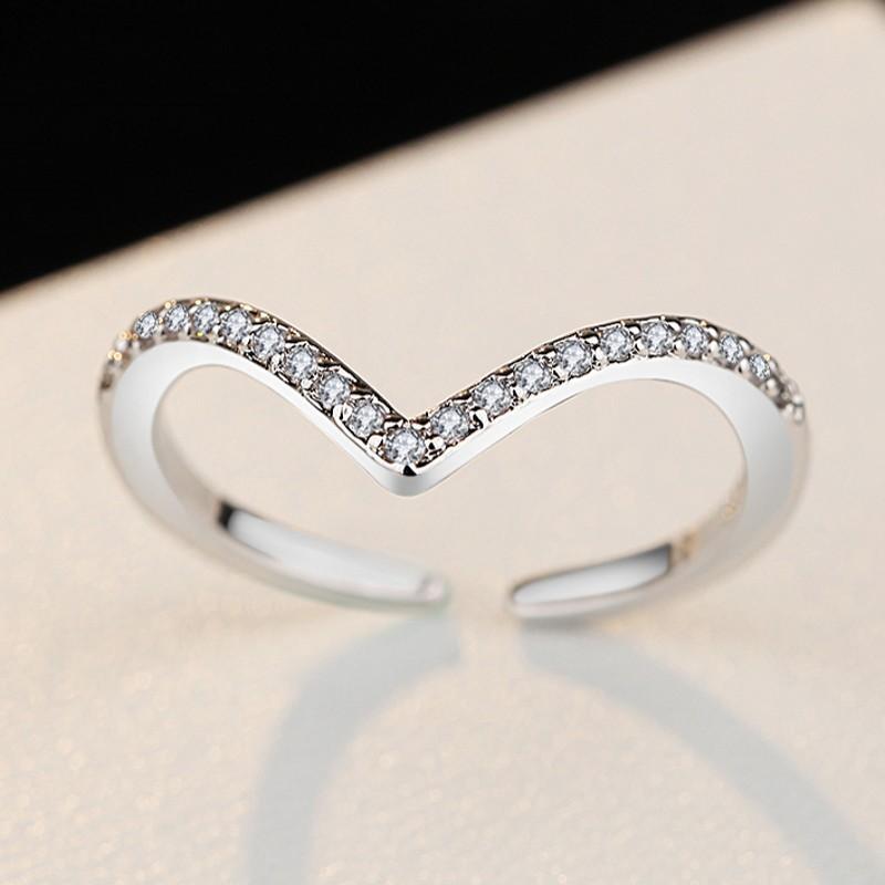 Lindon Classic Copper Alloy Zircon Ring Ladies Jewelry Wedding Promise Party Gift