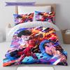 Luffy Pattern Bedding Quilt Set Quilt Cover Pillowcase Home Decoration Gift (1 * duvet cover + 2 * pillowcase, without core)