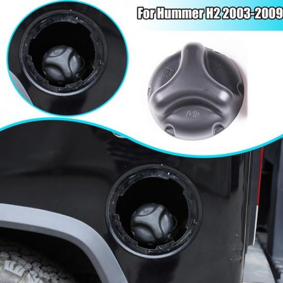 Matte Black Car Fuel Lid Petrol Gas Tank Cover Trim For Hummer H2 2003-2009