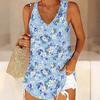 Damskie topy na ramiączkach z nadrukiem kwiatów w stylu retro do ćwiczeń, jogi, na siłownię, letnie koszulki sportowe, kamizelki w dużych rozmiarach