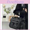 Punk Style Large Capacity Tote Bag With Zipper Closure For Daily Use