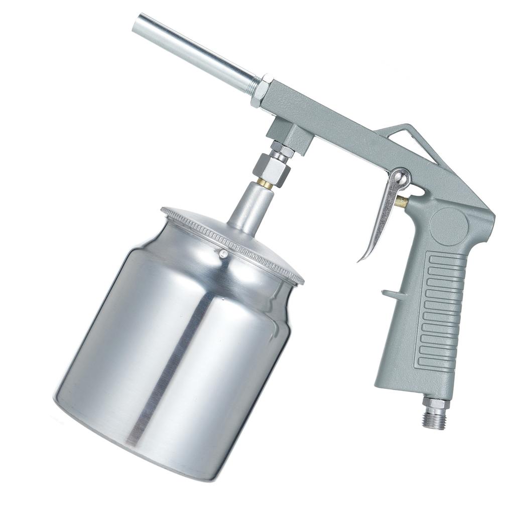 Air Undercoating Spray Machine with 750ml Suction Feed Cup and Cleaning Brush Apply Sprayable Truck Bed Liner Coating
