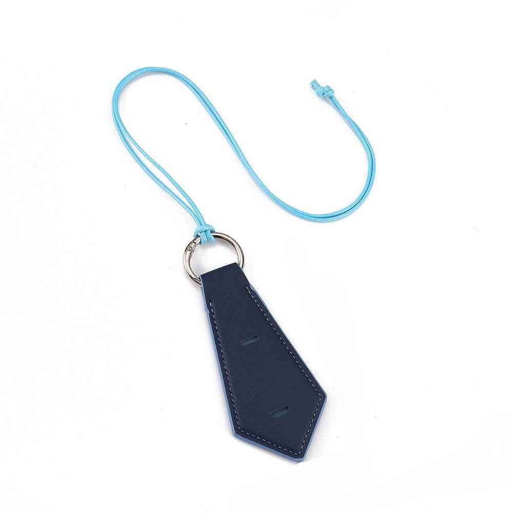 Colorful Neckband Glasses Storage Clip Leather Bag Charm Sunglasses Lanyard for Travel
