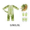 Dino Delight Costume - Kids' Green Jumpsuit for Cosplay and Halloween Fun