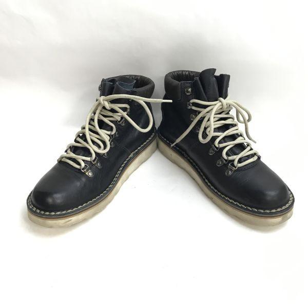STOKTON Italy Leather Short Boots 22.5-23.5 Brown Vibram(USED)