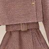 Women's Elegant Wool-Spliced Down Coat