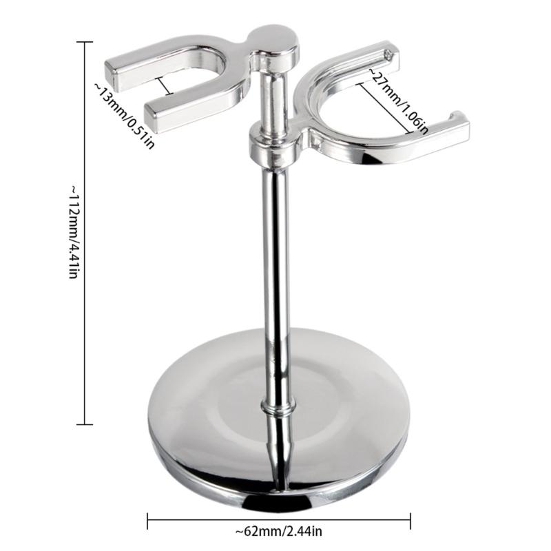 Space Saving Alloy Shaving Shavor and Brush Holder for Men's Grooming Essential Space Saving Shave Organizer