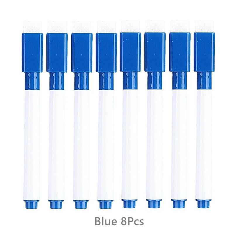 1-100Pcs Magnetic Erasable Whiteboard Pen Stationery Office Teaching Supplies for Blackboard Student Dry Erase Markers