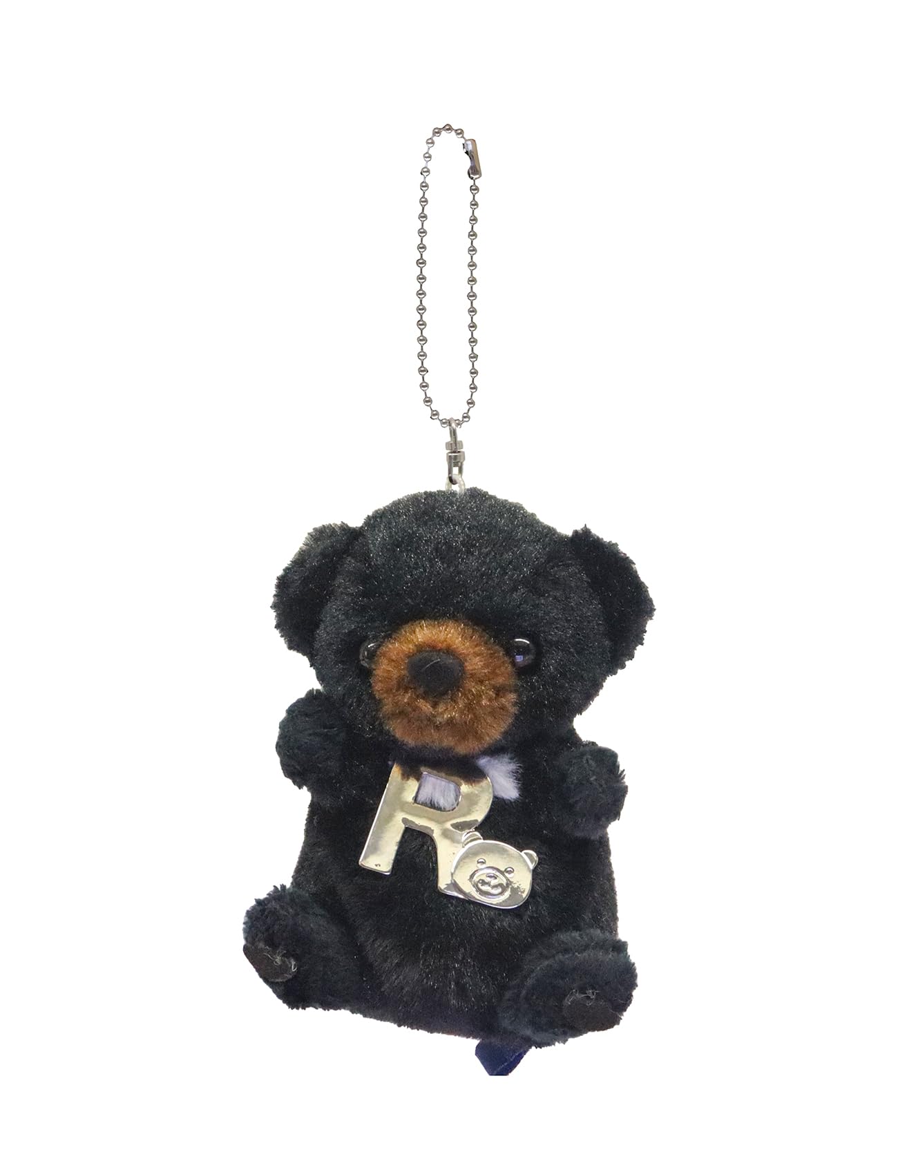 Подвеска-брелок Плюшевая игрушка Азиатский черный медведь Take Off с подвеской-буквой [R] Серия Angel s Mischief
