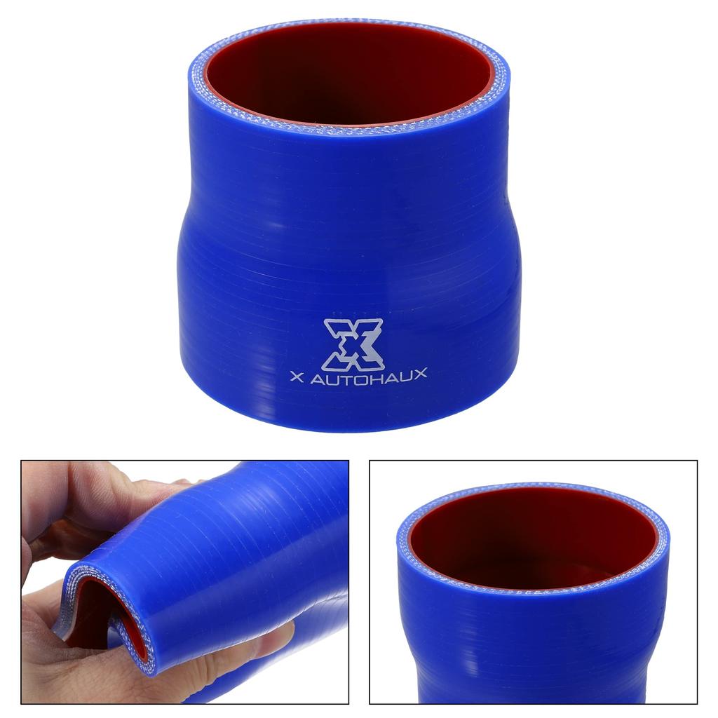 X AUTOHAUX Silicone Hose, Straight Silicone Pipe, Radiator Hose, Inner Diameter 2.8 - 3.1