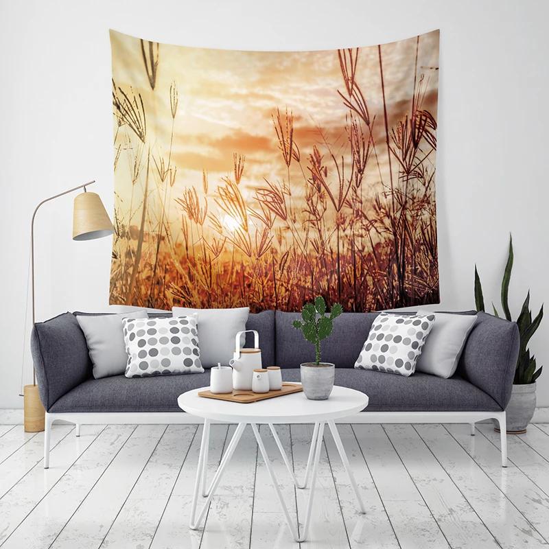 

Гобелен Покрывало Коврик для йоги Одеяло Цветок Подсолнух Солома Домашний Декор Настенный декор 100x75cm