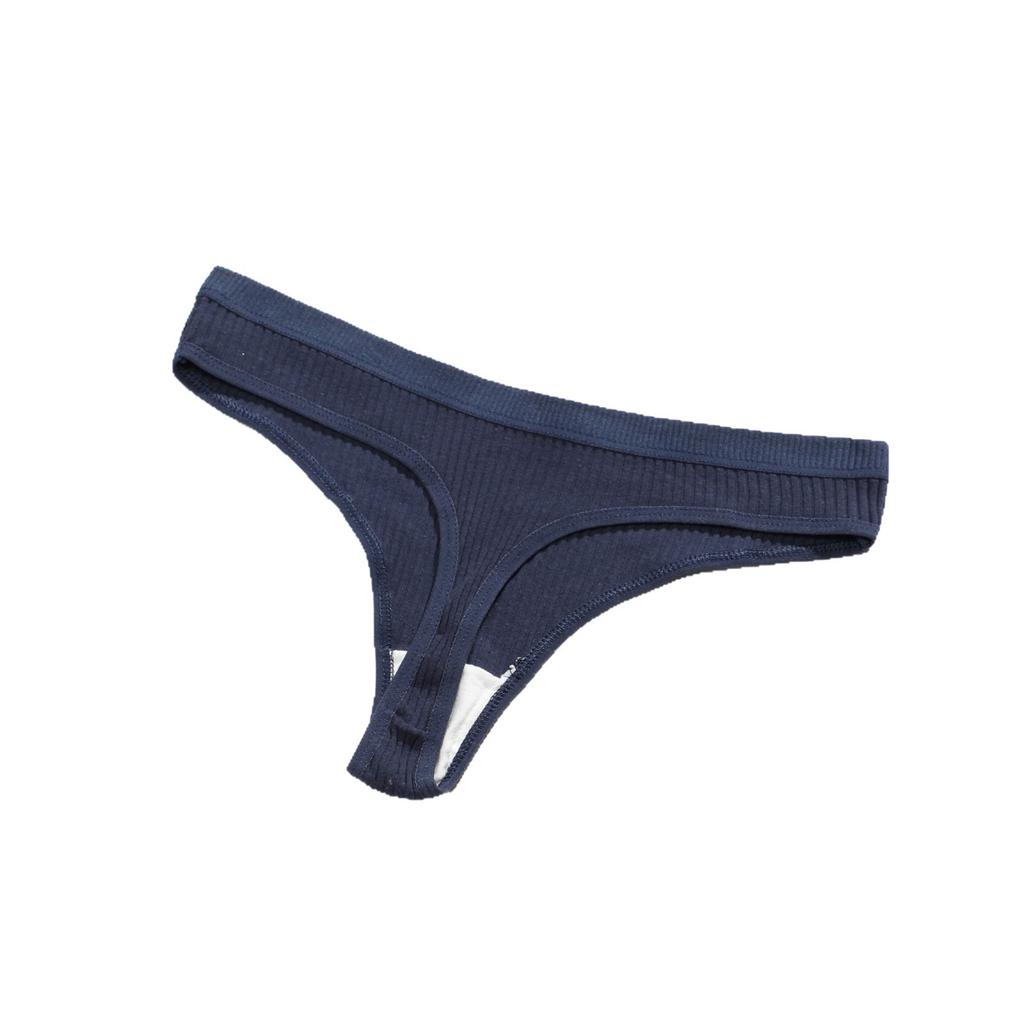Thong Panties Girls Comfortable Belly Threaded Thongs Women'S Low Waist Breathable Pure Cotton T-Pants