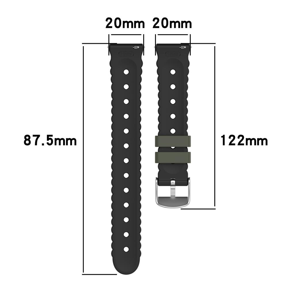 20mm silikonový řemínek pro Samsung Galaxy Watch7 44mm/6/5/4/4 Classic se vzorem slunečnice, dvoubarevný řemínek k hodinkám