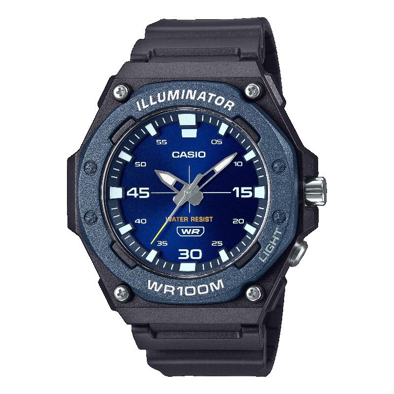 Casio Men s Resin 100M Water Resistant Analog Quartz Watch MW-620H-2AV синий