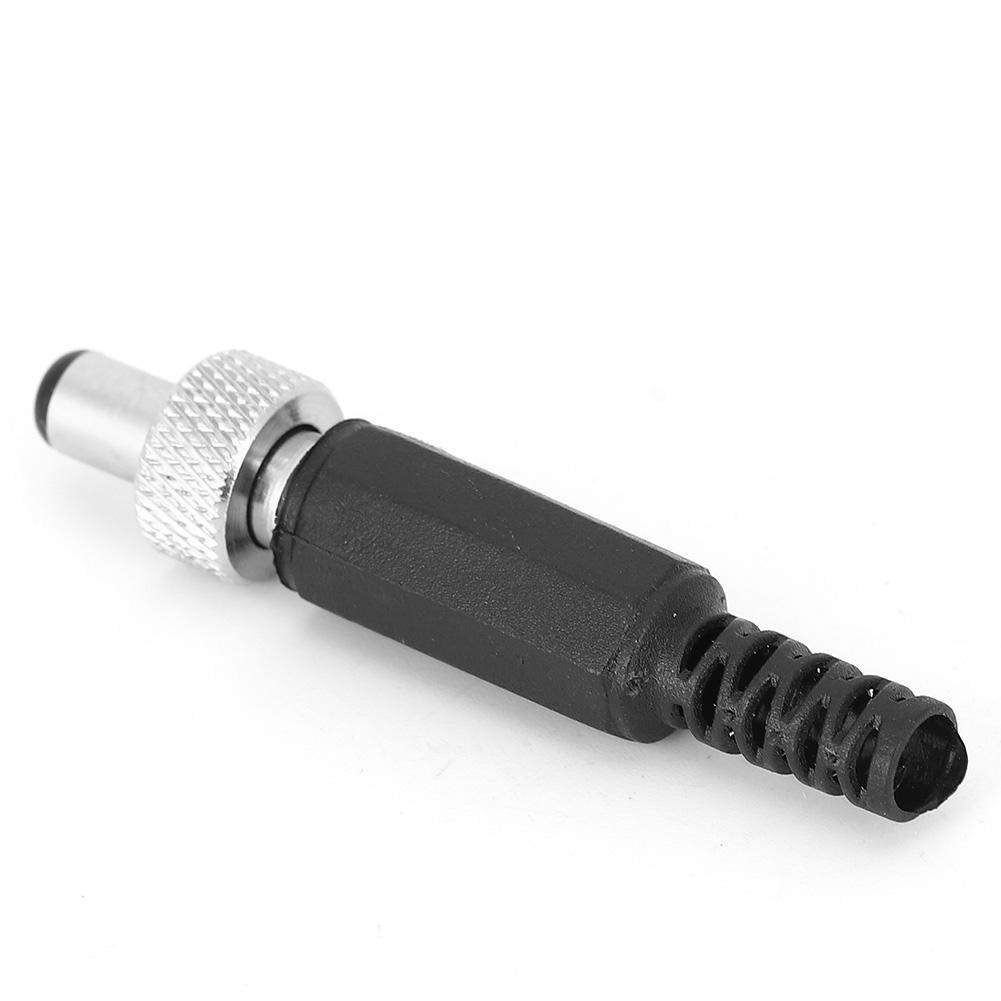 20Pcs DC Male Power Plug with Lock Plastic Metal 5.5x2.1mm for Audio Media Players