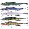 Hard Fishing Lures Sinking Minnow Swing Bait with 3D Realistic Eyes High-Resolution Body Details 12cm 13.3g Jerk Baits for Bass Fishing