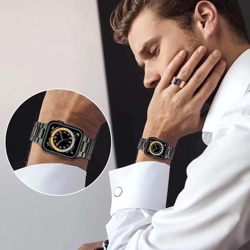Luxury High-quality Stainless Steel Strap For Apple Watch Ultra 8 7 Band 49mm 45mm 44mm 42mm 41mm Bracelet Metal Band iWatch 49mm Correa