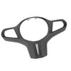 Car Steering Wheel Frame Cover Trim Sticker Decoration Carbon Fiber Nappa Leather for M2 M3 M4 G87 G80 G82 Without