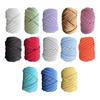 250G Chunky Yarn Crocheting Length 65.6ft Soft DIY Bulky Yarn Jumbo Tubular Yarn for Pet Bed Baskets Hats Throw Craft Weave
