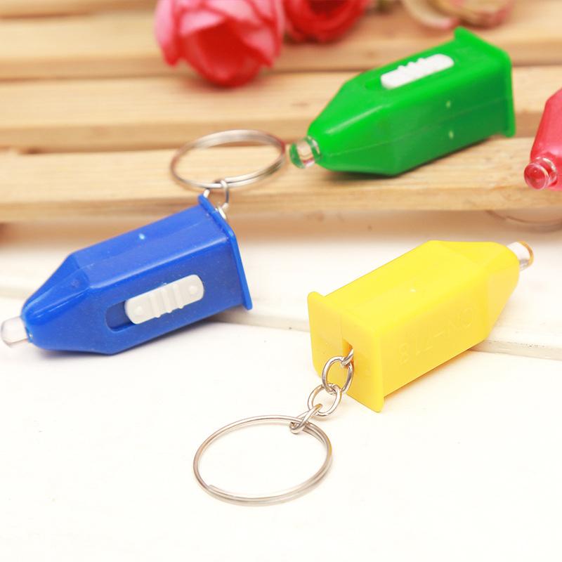 Pagoda Type Led Uv Flashlight Mini Blu-Ray Money Detection Lamp Portable Backlight Flash Torch Lamp Purple Color Flashlight