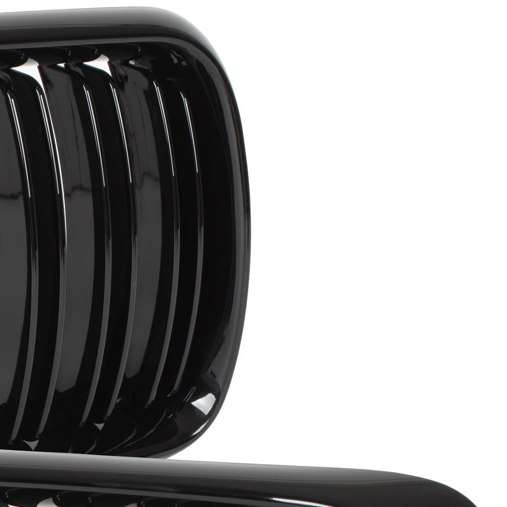 BMW 3 E36 96-00 grilles between the headlights (kidneys) left + right set BLACK GLOSSY DOUBLE BAR