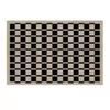 Französische Retro-Teppiche für Schlafzimmer Schachbrett Wohnzimmer Dekoration Teppich Ins Wind Plaid Bettvorleger Große Fläche Plüschteppich