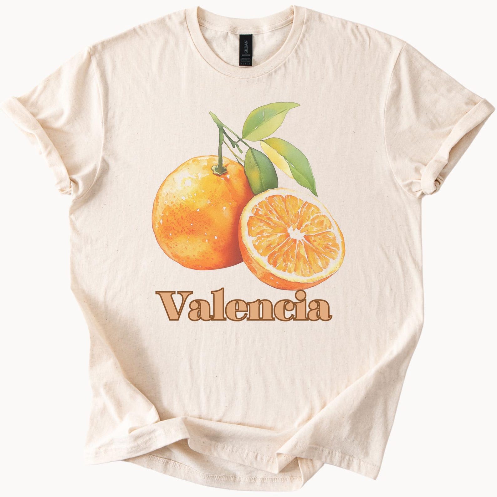 Valencia Orange Graphic Tee Fruit T-shirt Citrus Lover Shirt 150