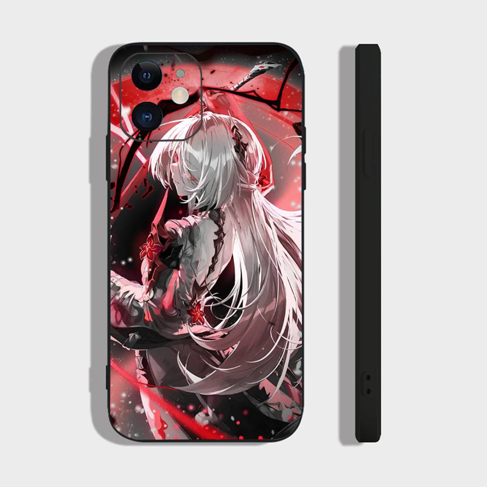 Acheron Animated Game Honkai Star Rail Phone Case For IPhone 17 Air 16 15 14 13 Pro Max 11 12 Black Silicone Cover