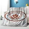 Football Team City FC Pattern Blanket for Home Decoration, Bed, Sofa, Car Travel, Camping, Suitable for All Seasons, Birthday Christmas Gift