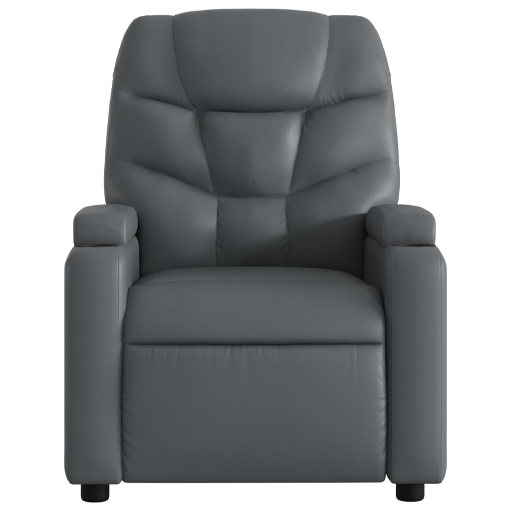 Relax Massage Chair by Grey Faux Leather
