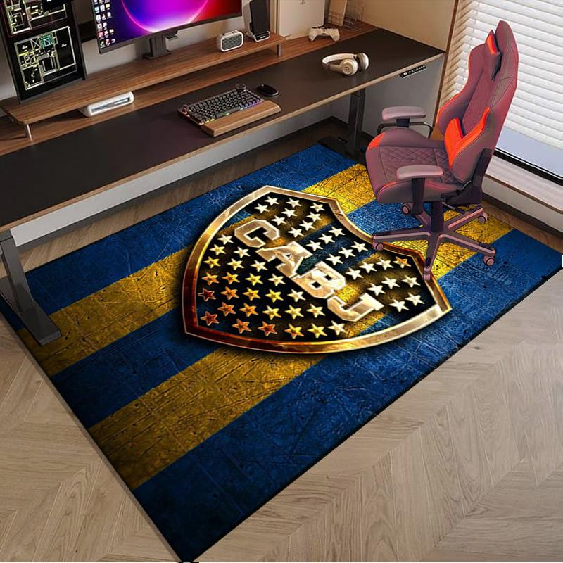 Boca Football Club Printed Area Rug for Office, Chair Rug, Decorative Carpet Floor Mat, Large Size Fan gifts Christmas gifts