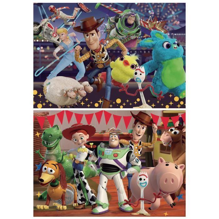 Puzzle Toy Story 4 - EDUCA - 2x100 pièces - Thème dessins animés et BD