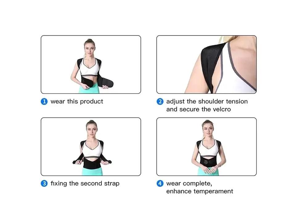 Unisex Invisible Posture Corrector: Breathable Back and Lumbar Support
