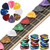 40pcs Colorful Celluloid Guitar with 1pc Storage Box Plectrums for Bass Guitars Variety Thickness Assorted Picks
