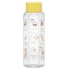 Skater Easy-to-Grip Hexagonal Plastic Water Bottle, 350ml, Blow-Drop Design, for Adults and Kids, Direct Drinking, Clear, Disney Winnie the Pooh