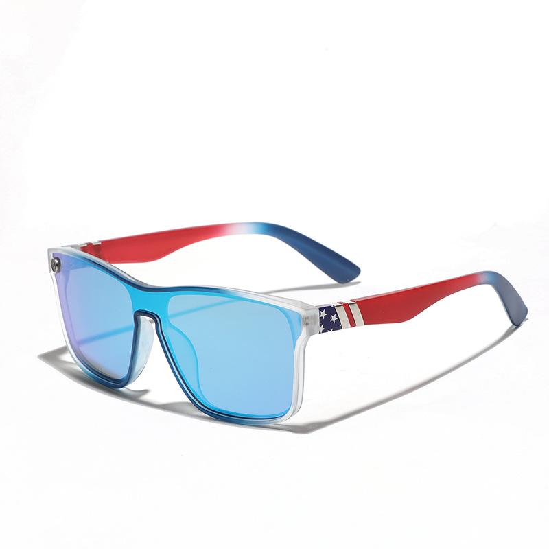 

Очки Персонализированные квадратные цельные очки с большой оправой Мужские и женские цветные солнцезащитные очки для вождения Защита от ультрафиолета Солнцезащитные очки