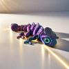 3D Printing Chameleon Figures Multi-joint Movable Simulation Eyes for Home Accessories Kids Toys Gift Living Room Decoration