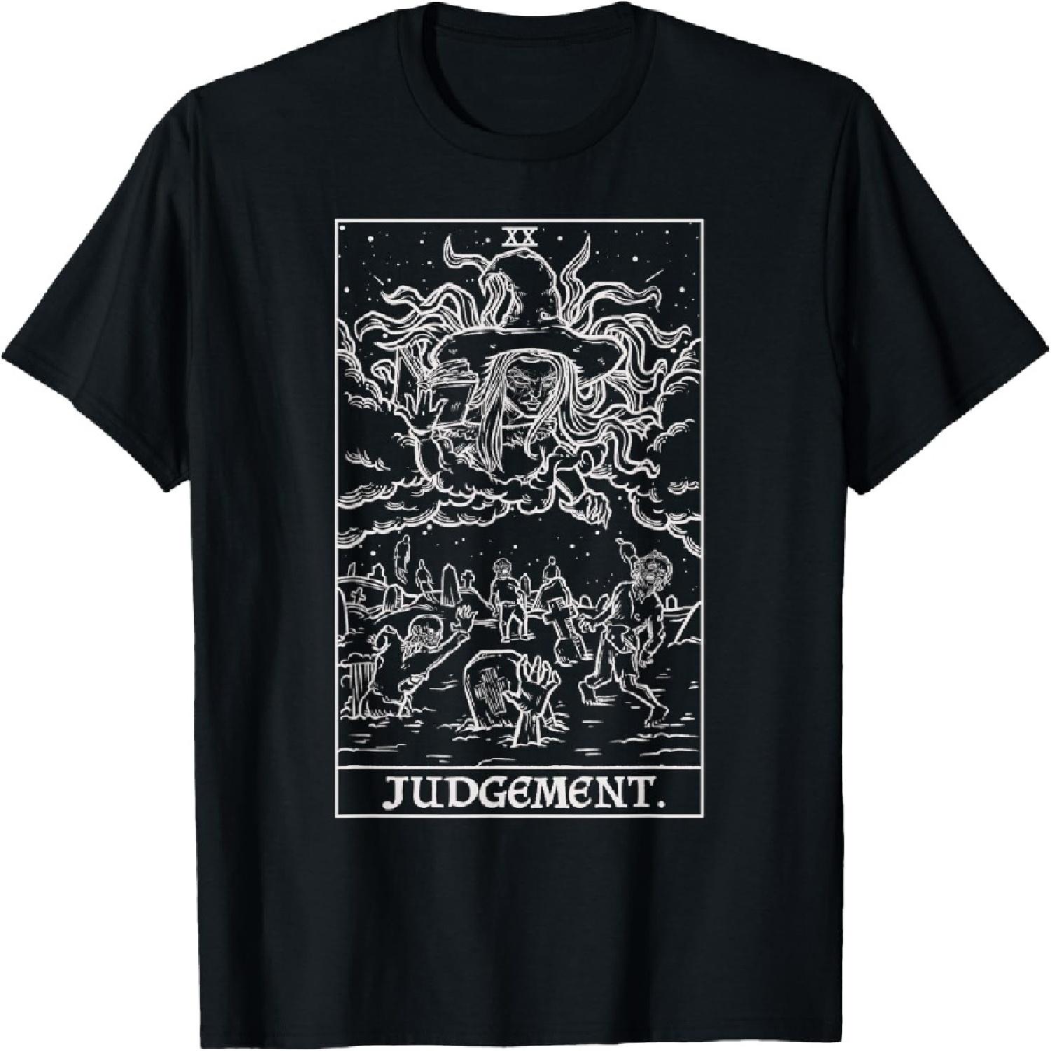 Judgement Tarot Card Halloween Witch Necromancy Zombie Goth T-Shirt XXXXXL разноцветный