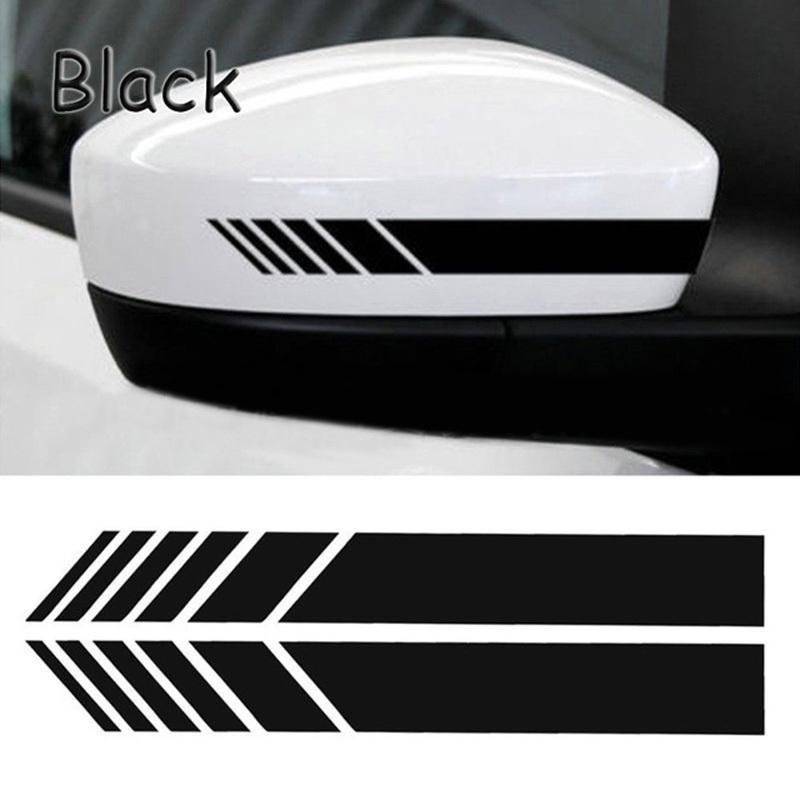 2Pcs/Set Rear View Mirror Stickers Car Styling DIY Car Sticker Rearview Mirror Side Decal Stripe Car Accessries Car Stickers