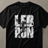 LeBron Grunge Basketball T-Shirt | Player Fan Gift Tee | Distressed Urban Streetwear Apparel for Men & Youth