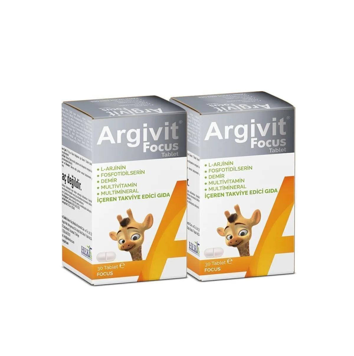 Argivit Focus Tablette 30 Comprimés Paquet de 2 2 pack