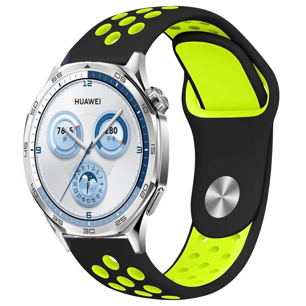 22mm 20mm 18mm Silicone Strap For Huawei Watch GT5/4/3 Pro 46mm Two-color Wristband Huawei Watch GT5 Pro 42mm GT4-5 41mm Correa