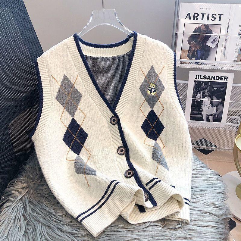 WTEMPO Women's Knitted Vest Autumn and Winter Sweater Camisole Paired with Shirt Winter