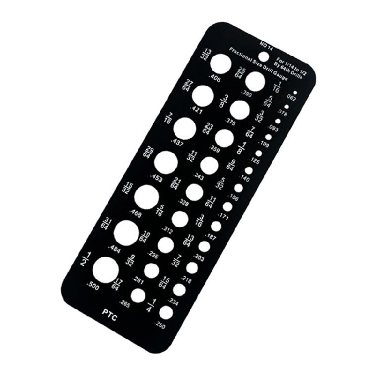 

29 Holes Drill Bit Size Gauge Measuring Tool for Accurate Measurement Index Gauge Tool Metric/Inch Drill Bit Gauge