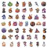 100 Halloween Series Pp Waterproof Stickers Cute Graffiti Halloween Dress Up Character Stickers