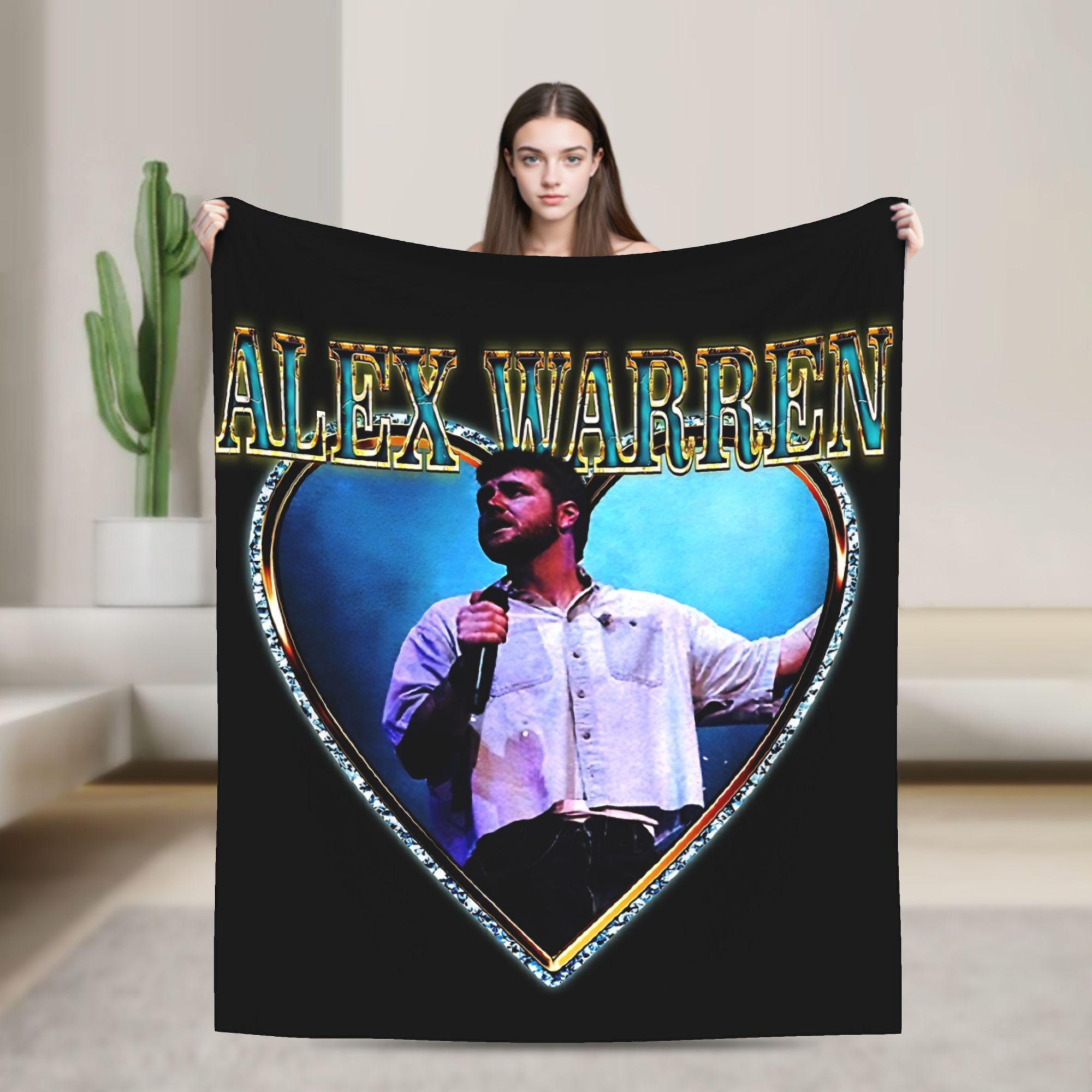 

Singer With Pink Alex Warren Blanket Travel Flannel Throw Blanket For Couch Chair Sofa Bed Warm Soft Custom Quality Bedspread 30x40in