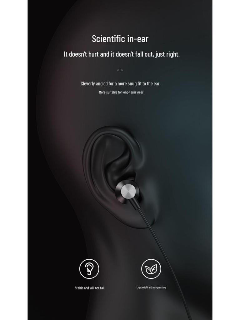 REMAX/Ruiliang Type-C In-Ear Metal Earphones with Music, Sleep, and Call Controls