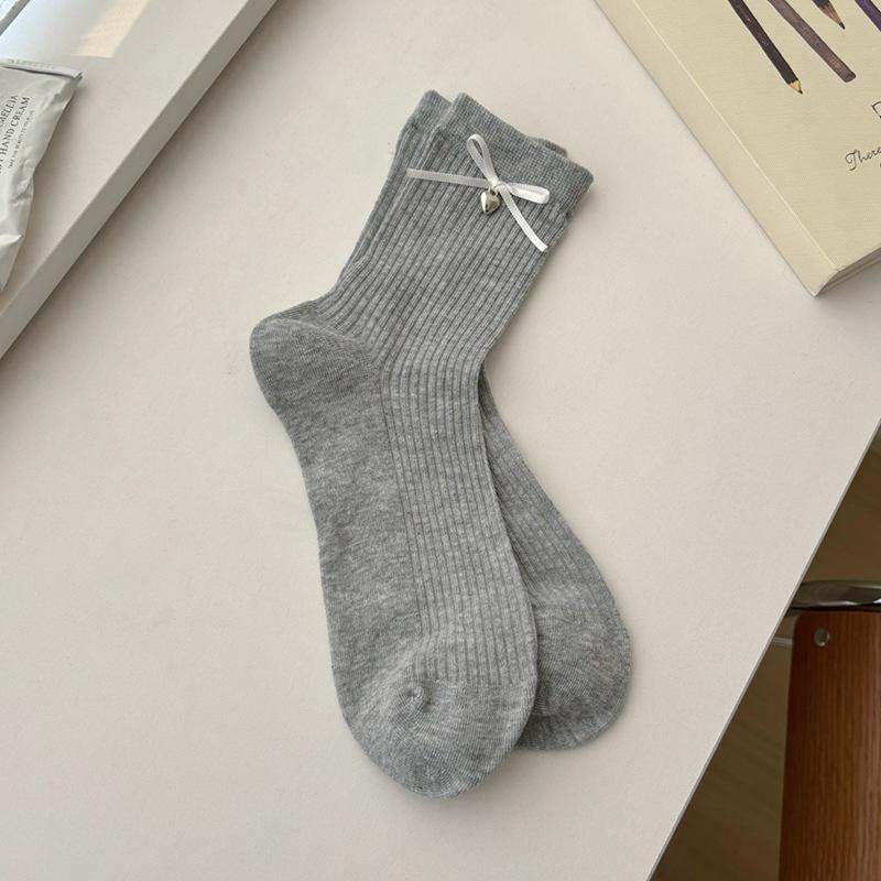 Bell accessories socks women's spring and summer cotton socks with German training shoes summer bow stacking socks tide