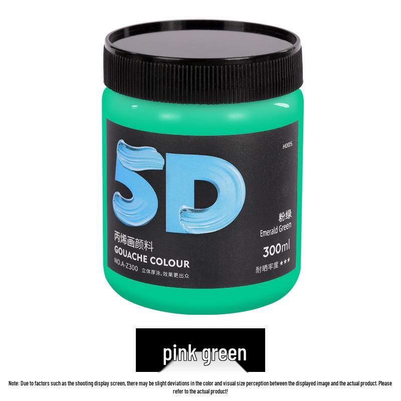 Lata de Pintura Acrílica de 300 ml: Impermeable, Ideal para Estudiantes de Arte, Proyectos de Bricolaje y Arte Pintado a Mano por Niños