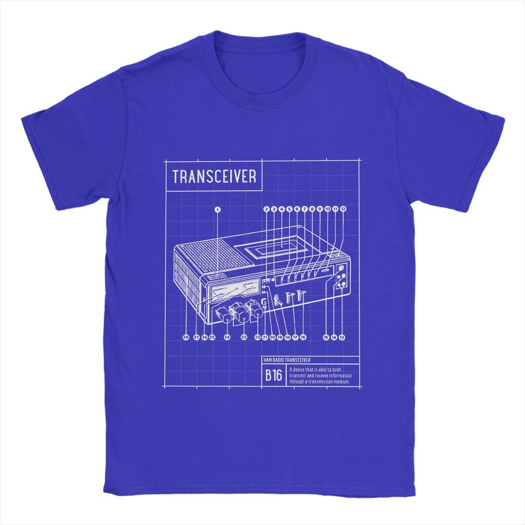 Vintage Ham Radio Pánské tričko Čistá bavlna Humorná trička Kulatý výstřih Krátký rukáv Oblečení Nápad na dárek